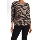 Magaschoni Cashmere Womens Sz L Pullover Animal Print 100% Cashmere Sweater