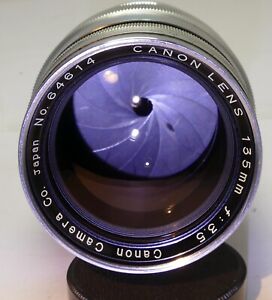 Canon 135mm f3.5 M39 Rangefinder Lens LTM screw mount lens - Excellent