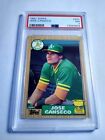 1987 TOPPS JOSE CANSECO RC #620 PSA 7