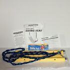 Swing-N-Slide Extra-Duty  Swing Seat Yellow Blue coated chain private backyard