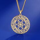 Classic Flower of Life Necklace Sacred Geometry Pendant Supernatural Protection