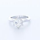 2.02ct H SI2 Round Natural Certified Diamond 14K Gold Solitaire Engagement Ring