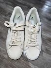 PUMA Shoes Womens 8.5 White Athletic Leather/Reflective Silver Sneaker