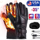 Electric USB Heated Gloves Touchscreen Hand Warm Windproof Thermal Winter Ski