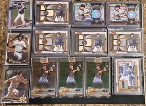 13 CARD LOT OF AUSTIN MEADOWS, AUTOS, CLEARLY AUTHENTICS, TOPPS MUSEUM, BOWMAN