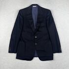 Brioni Roma Blazer Mens 40R Navy Blue Wool Cuzzens Sports Coat Jacket Made Italy