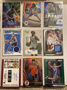 9 Card NBA Patch Auto Autograph Rookie Lot Prizm Numbered