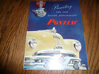 1951 Pontiac Sales Brochure - Vintage - Foldout Style