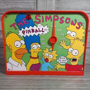Vintage The Simpsons Table Top Pinball Game Top Section Only 1990