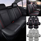 For Dodge Leather Car Seat Covers Protector 5-Seats Full Set Front Rear Cushion (For: More than one vehicle)