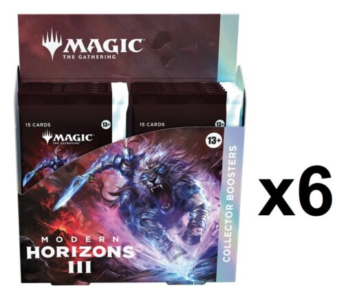 SEALED CASE! 6x Collector Booster Box Modern Horizons 3 MH3 MTG PRESALE 6/14