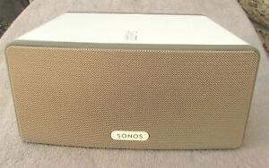 Sonos Play:3 White Wireless WiFi Network Smart Speaker Tested Reset
