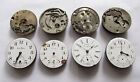 Lot of 8 Antique Swiss Fake Pocket Watch Movements for PARTS
