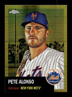 2022 Topps Chrome Platinum Anniversary Pete Alonso Gold Prism Refractor SSP #375