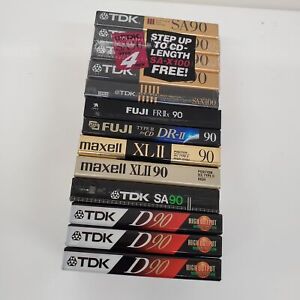 Mixed Lot of Sealed Blank Audio Tapes TDK SA90 + More