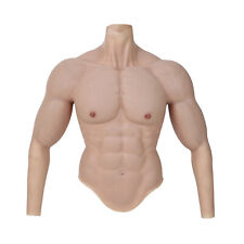 Smitizen Silicone Human Chest Fake Muscle Body Suit With Arms Cosplay Costume