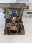 Vintage Brass Copper Windup Piano Player Saloon Music Box Plays~ The Entertainer