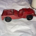 Vintage Tootsietoy Tootsie Toy Red WWII Willsy Jeep Diecast Toy Car Military US