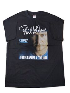 Phil Collins First Final Farewell US 2004 Tour T-shirt 2 sided men's XL NOS 8V