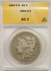 1884-S $1 ANACS AG 3 Morgan Silver Dollar