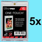 5 Ultra Pro ONE TOUCH MAGNETIC 55pt UV Card Holders Display Storage Case Sports