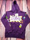 Rugrats Mens S Tie Dye Hoodie Purple Tommy Graphic 90’s Unisex Nickelodeon NWT