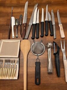 Vintage Collectible Kitchen Items Lot Knives Plus