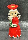 Vintage Commodore Noel Poinsettia Angel Candle Holder Japan ~ Letter “ L “ Only