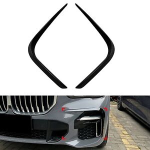 Gloss Black Front Side Air Vent Trim Fog Light Cover For BMW X5 G05 2019-2022 M (For: 2021 BMW X5 xDrive40i 3.0L)