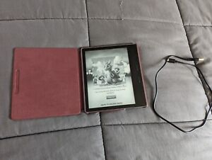 Amazon Kindle Oasis 10th Gen 8GB, Wi-Fi, 7in. + Leather Merlot case bundle