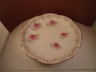 Vintage La Francaise Porcelain Coupe Bowl Dish Pink Roses Flowers