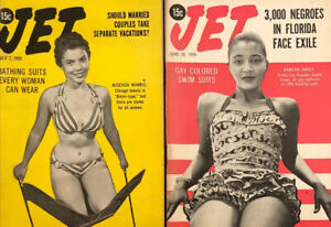 Swimsuit Fashion 1955, 1956 JET Magazine Lot of 2 Rosenda Morris