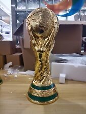 Qatar 2022 New World Cup Soccer Trophy Golden Football Champion Award Fan USA