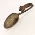Antique S&P Sterling Silver Baby Spoon Curved Handle Engraved Infant 3