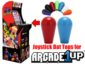 Arcade1up X-Men vs. Street Fighter - Joystick Bat Tops UPGRADE! (2pcs Red/Blue)