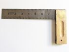bb) Vintage Johnson Level & Tool USA Brass Try Square 8