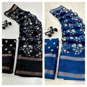 Saree Sari Party Wear New Indian Designer Fancy Women Saree Pakistani Bollywood