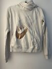 Women's White Nike Cowl Neck Hoodie Size Small