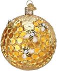 Old World Christmas BEE BLESSED ROUND (54504) Glass Ornament w/ OWC Box