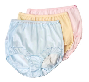 Dixie Belle Panty Women's Underwear Nylon Brief Full Coverage No Ride 3 Pack