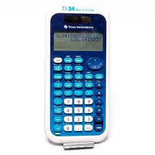 ⭐ Texas Instruments TI-34 Multiview Calculator Blue Solar - FREE SHIP! ⭐