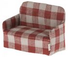 Maileg Mouse Toy size Fabric Couch Chair Doll House Miniture New Sofa Red