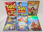 Disney Movie DVD & Blu-ray Lot - Toy Story 1-3 - Beauty Beast Lion King Mermaid