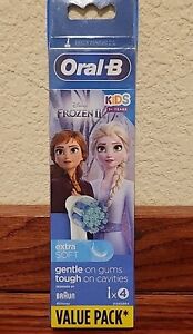 Oral-b Stages Disney's Frozen-II Electric Toothbrush Heads Pack of 4 for kids 3+