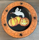 Gates Ware Halloween Plate Ghost Pumpkins Spiders &Webs