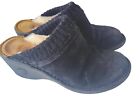 UGG Womens Slippers Size 7 Coquette Black Sherpa Shearling Fur Lined Flats Mule