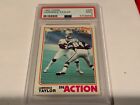 Lawrence Taylor 1982 Topps Football card In Action #435 NY Giants HOF PSA MINT 9