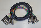 Gepco 8 Channel I/O Audio Snake Cable Switchcraft M/F XLR to M/F XLR 15ft