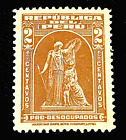 Peru ~ 1938 ~ 2c ~ Monument Protection ~ Mint Postage Stamp