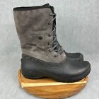 The North Face Womens Size 9 Gray Winter Boots  Faux Fur Warm